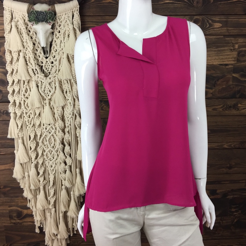 Worthington | Sleeveless Split High‎ Low Blouse